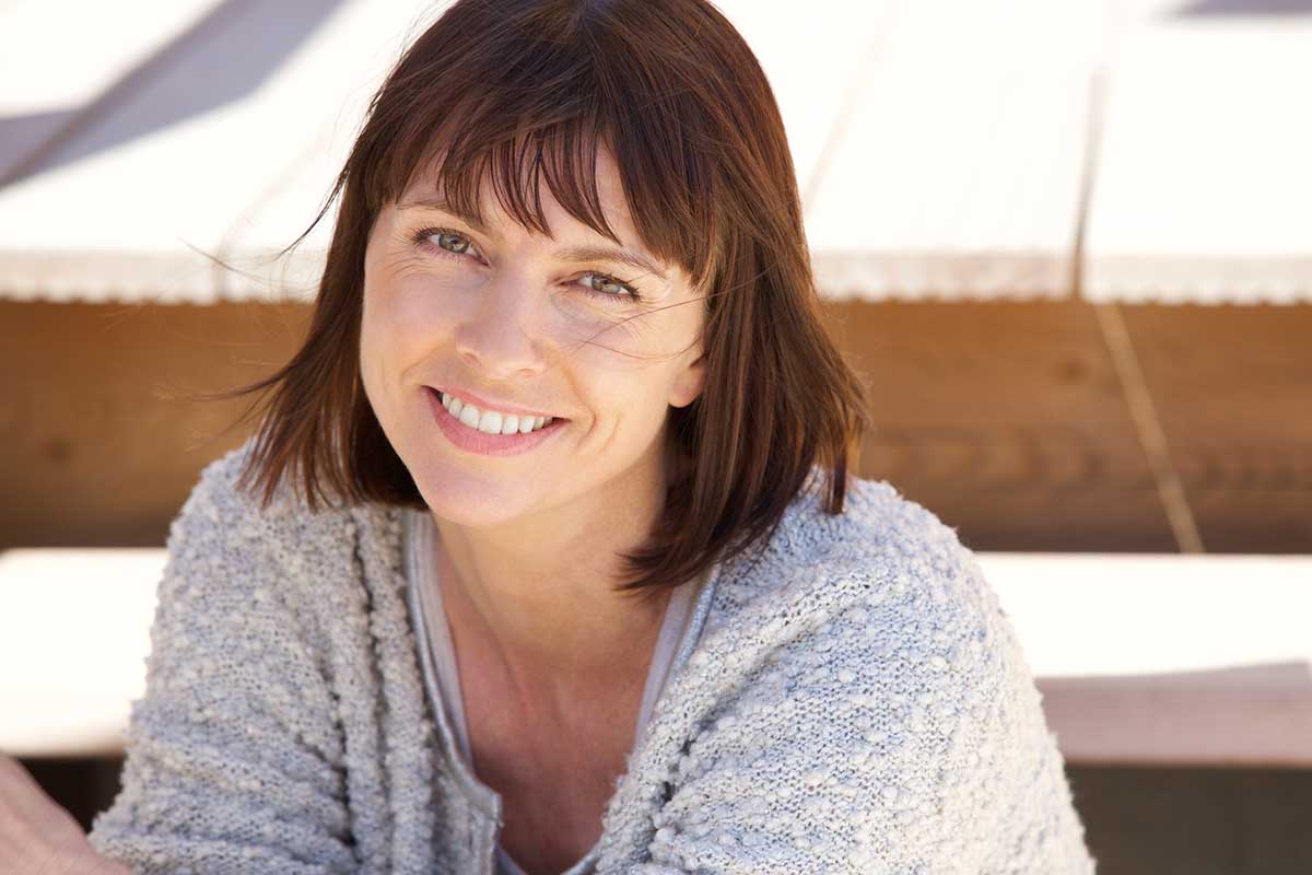 confident 40-year-old woman