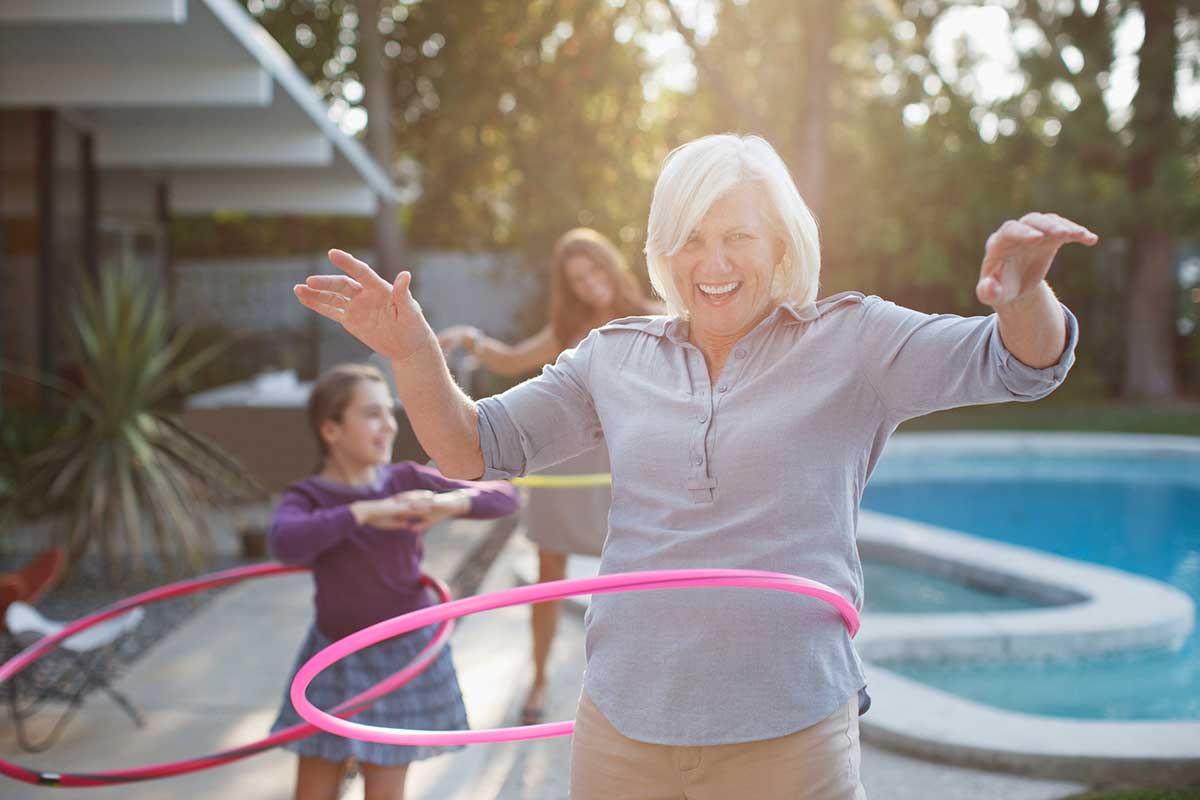 Active mature woman